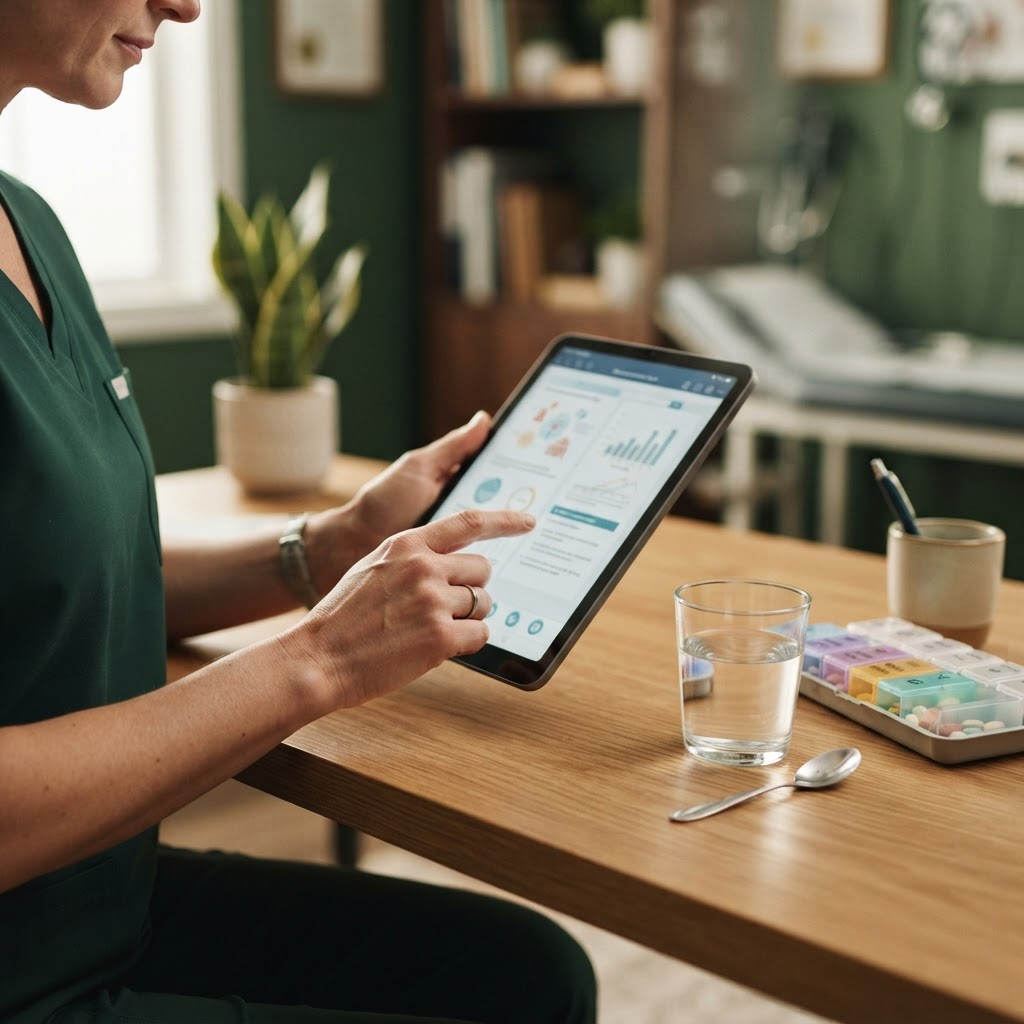 A personalized wellness plan being reviewed during a Veracity Med Spa consultation